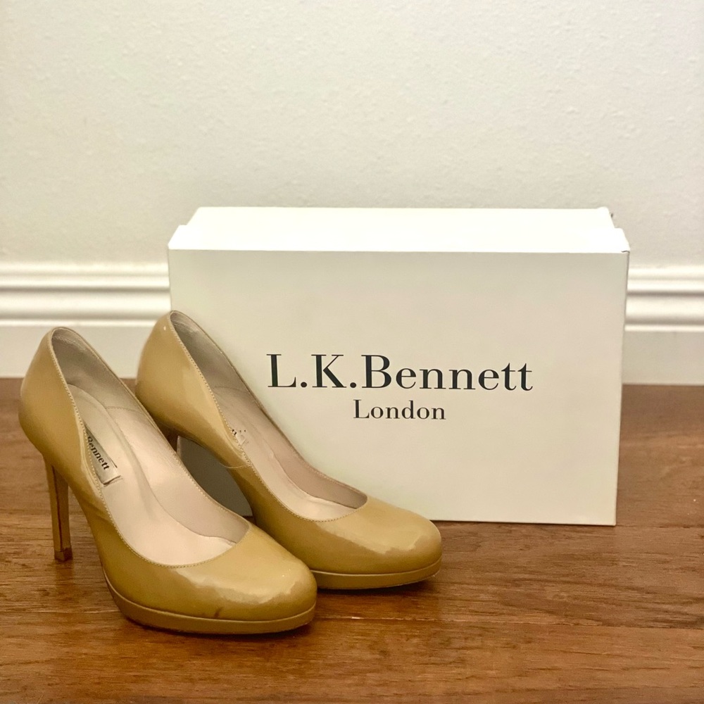 L.K. BENNETT ‘Sledge’ Pump, COLOR Taupe, woman 6.5US/37EU